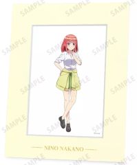 [중고] 종이제 보드·플레이트 나카노 니노 신작 의상 교환 ver. 제2탄 캐릭터 파인 매트 [5등분의 신부∽]