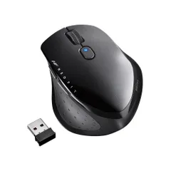 Mサイズ_無線マウス 5ボタン/抗菌・抗ウイルス_ブラック バッファロー 無線 BlueLED 5ボタン 抗菌・抗ウイルス ネオフィットマウス Mサイズ ブラック BSMBW515MVBBKのサムネイル