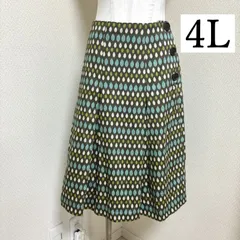 大きいサイズ レディース スカート ボックススカート ひざ丈スカート 春 秋 17号 4L 17号