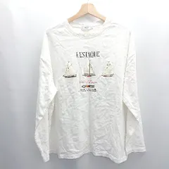 ◇ ⊇ Discoat ディスコート 長袖 ロングTシャツ サイズF ホワイト メンズ E  【1503060022580】