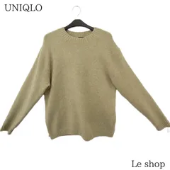 UNIQLO ユニクロ 長袖ニット スフレヤーンクルーネックセーター XLサイズ ライトグリーン  中古