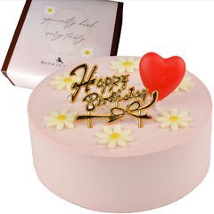 魔法洋菓子店ソルシエ センイルケーキ パステルピンク クリームケーキ 4号 13.5cm 2～4人分【 バースデー 飾り付】 誕生日ケーキ 推し活 スイーツ