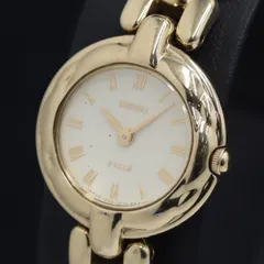 SEIKO ティセ ブレスレット型腕時計18k カラーストーンチェーン