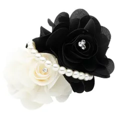 【ブラック×ワンサイズ】[Cream dot. クリームドット公式] コサージュ パール フォーマル 卒業式 卒園式 入学式 入園式 ママスーツ フラワー ビジュー ピン クリップ バイカラー 上品 華やか アクセサリー 