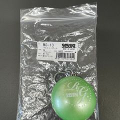 【新品・未使用】ササキ(SASAKI) マスコットボール  キーホルダー 新体操 MS13 MS-13/グリーン【メール便発送】
