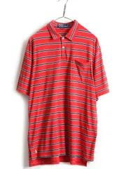 90s ビッグポロ ■ POLO ポロ ラルフローレン ボーダー 半袖 ポロシャ