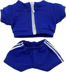 AXLUCE ぬい服 ぬいぐるみ 人形 ジャージ(ブルー,  10cm)