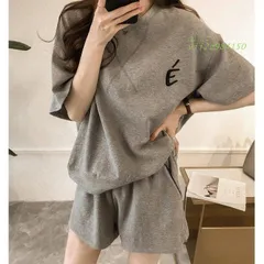 セットアップレディーススウェットセットTシャツパンツ夏ジャージ上下セットスポーツルームウェアパジャマ 部屋着 スポーツ   vii2z984150