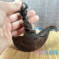 銅 細工 チベット引糸宝ブレスレット 装飾品 工芸品 置物 チベット 龍頭 ナイフ ドラゴン ヴィンテージ アンティーク 彫刻