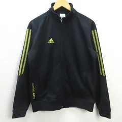 D■アディダス/adidas トレーニングウェア/ジャージ/トラックJKT【L】黒/MENS/20【中古】