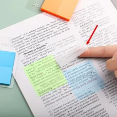 付箋 50枚入り 半透明タイプ 透け感 おしゃれふせん 防水 耐久性 メモ帳 手帳 書類に最適 文房具 事務用品 ni10000a365
