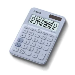 【特価セール】カシオ カラフル電卓 ペールブルー 12桁 ミニジャストタイプ MW-C20C-LB-N