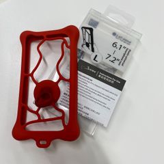 【ＧＷセール】L0015 【新品】Bone collection Smartphone case スマートフォンケース iphone 6.1-7.2インチ BubbleTie2 Lサイズ レッド　赤