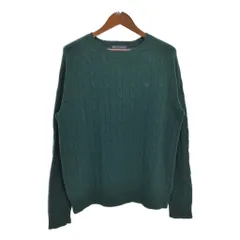 Brooks Brothers ブルックスブラザーズ ケーブルニット ウールセーター グリーン (メンズ L) 中古 古着 S9103
