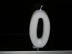 【新品・4営業日で発送】カメヤマ ナンバーキャンドルパテルNO.O ホワイト