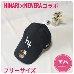 hinari ヒナリ　NEWERA コラボ　キャップ　帽子　ブラック hinari × NEW ERA コラボ キャップ ブラック 帽子