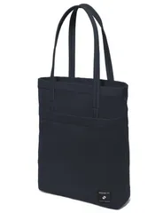 縦-ブラック [HIKKER-LINK] トートバッグ ハンドバッグ A4 大容量 三層構造 仕切り設計 軽量 撥水 無地 カジュアル 通勤 通学 ビジネス メンズ レディース (縦型-ブラック)