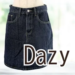 【未着用】 Dazy デニムミニスカート ブラックト Ｌサイズ レディース デイジー