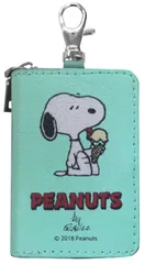 スマートキーケース スヌーピー　SN163　ブルー