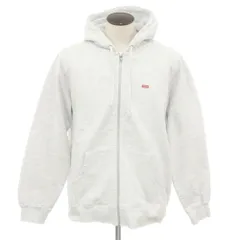 【中古】シュプリーム Supreme Small Box Logo Zip Up Hooded Sweat コットン パーカー アッシュグレー【サイズXL】【メンズ】
