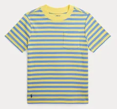 【新品】POLO RALPH LAUREN ストライプド コットン ジャージー ポケット Tシャツ　１６０Lサイズ
