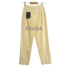 PRADA プラダ ラテラルジップ ワイドパンツ カーキ レディース L