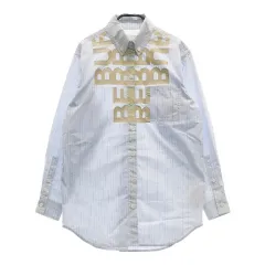 BURBERRY バーバリー 8052266 長袖シャツ ストライプ ブルー系 36 [240001981971] レディース