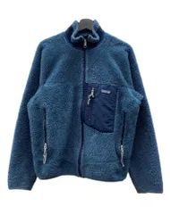 パタゴニア Patagonia 00s RETRO-X JACKET レトロ ジャケット ボア フリース ジップアップ アウトドア USA製 青 23055 ジャケット ロゴ ブルー Mサイズ 104MT-1735