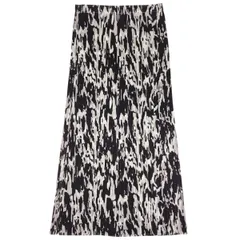 プリーツプリーズ PLEATS PLEASE プリーツ ロングスカート 総柄 カモフラ スカート ポリエステル ブラック ホワイト レディース 【中古】のサムネイル