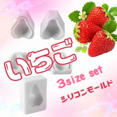 31.シリコンモールド イチゴ型 3種セット
