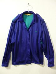 Christian Dior SPORTS レディース ウール ブラウス 長袖シャツ M ブルー/グリーン