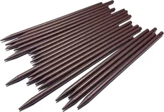 and.A かんざし 木製 18ｃｍ 簪 かんざし棒 一本挿し ハンドメイド パーツ(ブラウン　茶色,  ライトブラウン　20本セット)