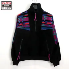 80s USA製 vintage Columbia ハーフジップ フリース ジャケット レディース 表記Mサイズ