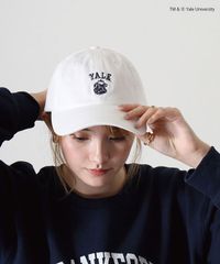 YALE イェール EMBROIDERY CLASSIC LOW CAP カレッジ キャップ ローキャップ 刺繍 ブルドッグ  深め 帽子 カリフォルニア アメカジ アメフト バスケ ブランド