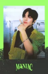 【中古】コレクションカード(男性) Stray Kids/Seungmin(スンミン)/枠黒・黄緑/「Stray Kids 2nd World Tour MANIAC in Seoul」グッズ予約特典ランダムポラロイドカード