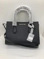 中古極美品  Michael Kors  SHEILA シーラ センタージップサッチェル 2WAYバッグ ショルダーバッグ ブラック レザー マイケルコース 20835