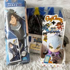 신품 미사용 전국 BASARA 파티 매력 이시다 미츠나리 1번 복권 푸드 블랭킷 목욕 타올 다테 마사무네 3점 세트 정리 판매 3R