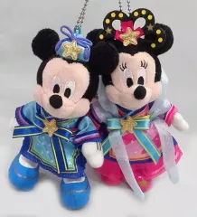 【中古】ぬいぐるみ ミッキー＆ミニー ぬいぐるみバッジセット 「ディズニー 七夕デイズ2014」 東京ディズニーリゾート限定