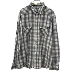 Levi's 長袖 チェックシャツ XXL ライトグレー マルチカラー リーバイス スナップボタン 胸ポケット チェック柄 カジュアル 春物 a710-6244のサムネイル