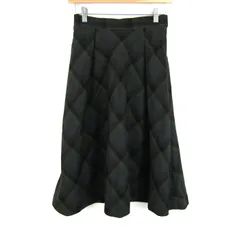 ストロベリーフィールズ ロングスカート ボトムス フレア チェック柄 日本製 レディース ﾌﾘｰサイズ カーキ STRAWBERRYFIELDS 【中古】