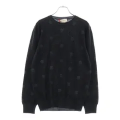Alexander McQueen (アレキサンダーマックイーン) Embroidered Wool Sweater エンブロイ 総柄クルーネックニットセーター ブラック 603247のサムネイル
