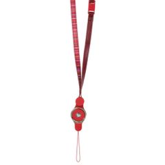 ☆ レッド ☆ ネックストラップ アクセントボーダー ネックストラップ 脱着式 スマホ スマホストラップ スマホネックストラップ リングストラップ スマホリング ホールドリング おしゃれ オシャレ シンプル 2WAY 社員証 パスケース 落下防止