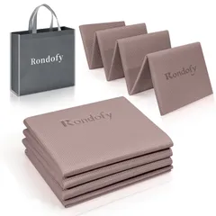 【人気商品】フィットネス ピラティス エクササイズマット 持ち運びに便利 ヨガマット ヨガマット 折り畳み 人気 トレーニングマット 6mm 収納袋付き 折りたたみ Rondofy