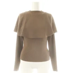 スナイデル SNIDEL Sustainable2wayケープニットプルオーバー セーター 長袖 F 茶 ブラウン /AT ■OS