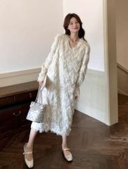 高級 ロング ドレス✨パーティー イベント に最適 ロング プリーツ  