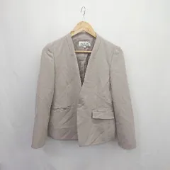 ◇ Θ ROPE PICNIC ロペピクニック シンプル系 長袖 テーラードジャケット サイズ38 ベージュ系 レディース E  【1507080001808】