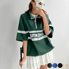 ゴルフウェア レディース 半袖 トップス Tシャツ メンズ ユニセックス ロゴ ライン 春 夏 春夏 ゆったり オーバーサイズ 防風 ジャケット ジャンパー ゴルフ スポーツ おしゃれ