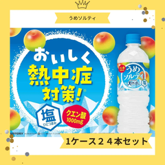 サントリー 天然水 うめソルティ 熱中症対策 540ml ×24本　まとめ売り