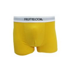FRUIT OF THE LOOM フルーツオブザルーム YELLOW コットン ボクサーパンツ 無地 シンプル メンズ ブランド 下着 パンツ インナー