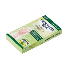 【在庫わずか】エステー使いきり手袋プレミアムビオ No.1300 フリーサイズ 半透明 1箱（50枚）